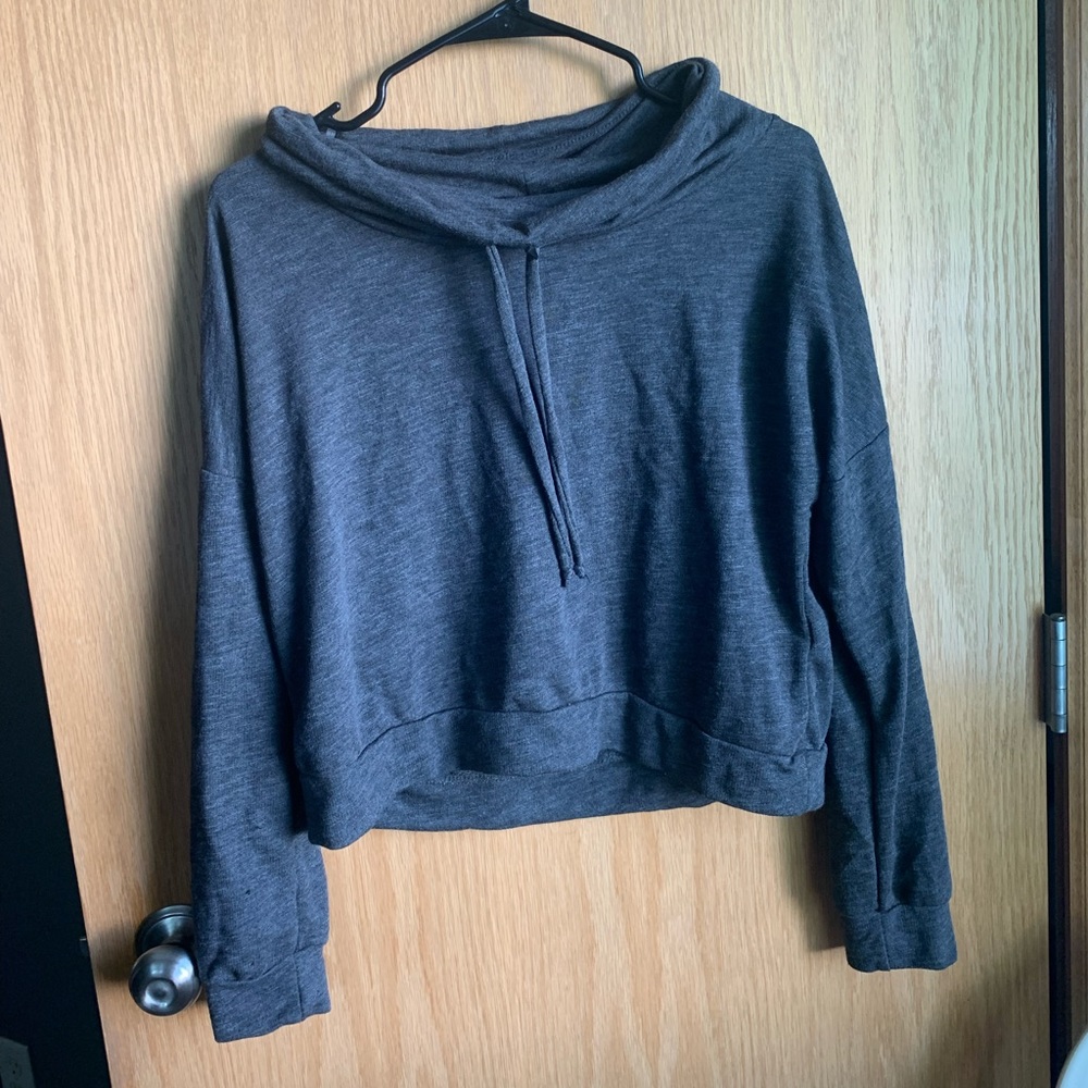 Grey Cropped Longsleeve